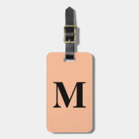 Peach Fuzz Monogram Initial Custom Name Gift Favou