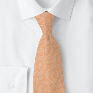 Peach Fuzz Paisley Tie
