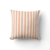 Peach Fuzz Peach and White Medium Wide Stripes