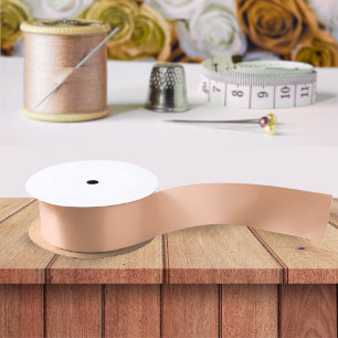 Peach Fuzz Solid Colour Simple Minimalist Satin Ribbon