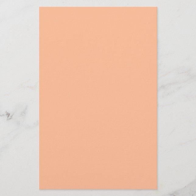 Peach Fuzz Solid Colour Stationery (Front)