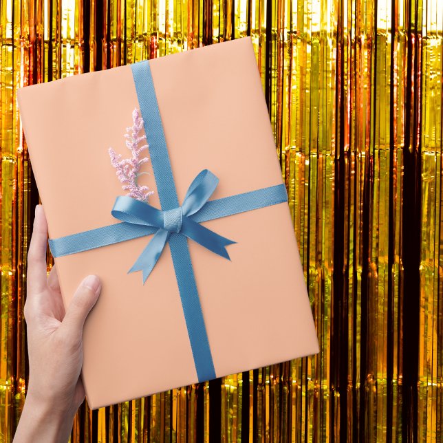 Peach Fuzz Solid Colour Wrapping Paper (Creator Uploaded)