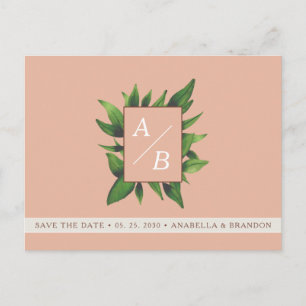 Peach Fuzz Wedding Save The Date Invitation
