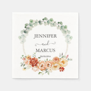 Peach Garden Romance Napkin