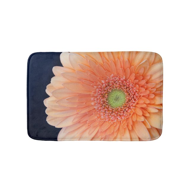 Peach Gerbera Bath Mat (Front)