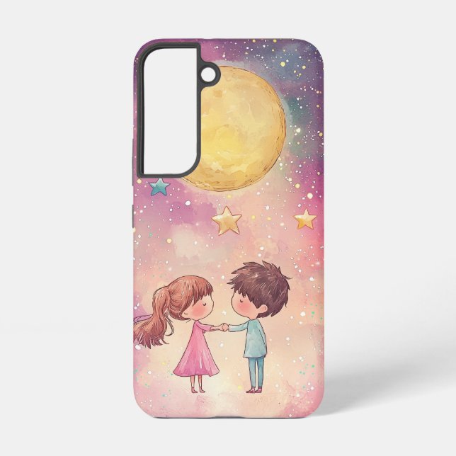 Peach Glow Guardian Samsung Galaxy S22 Case (Back)