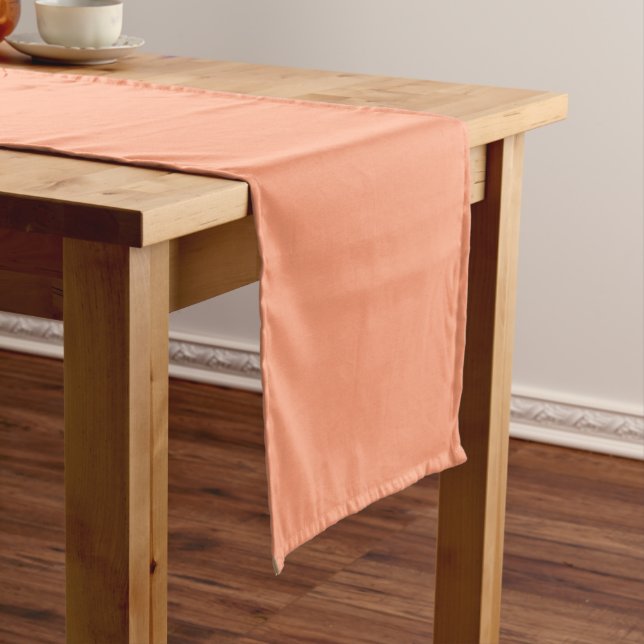 Peach Glow Red Palette Short Table Runner (In Situ)