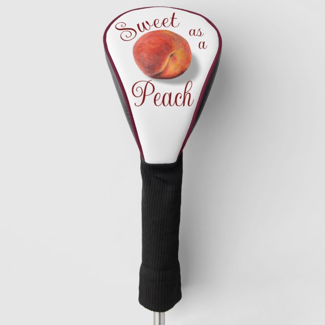 Peach Golf Head Cover (Front)