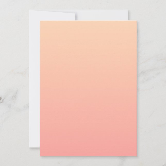 Peach Gradient Background Invitation (Front)