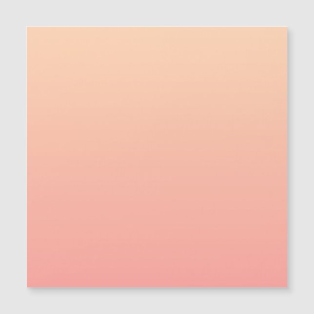 Peach Gradient Background Magnetic Invitation (Front)