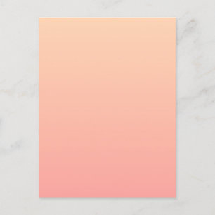 Peach Gradient Background Postcard