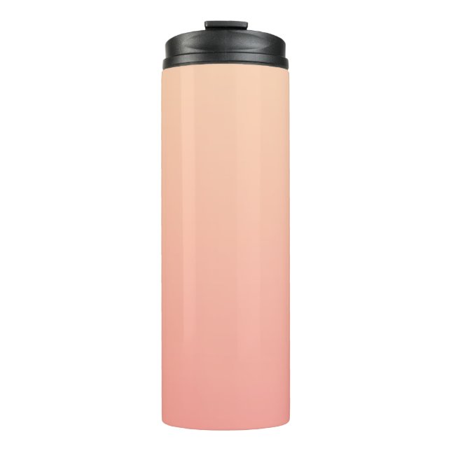 Peach Gradient Background Thermal Tumbler (Front)