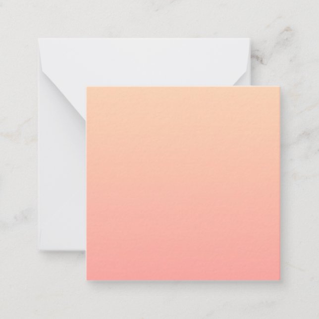 Peach Gradient Card (Front)