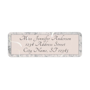 Peach & Grey Marble Wedding