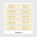 Peach guest names address. Wedding shipping labels<br><div class="desc">Peach shipping address sticker for each guest.</div>