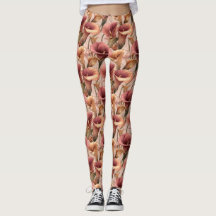 Peach Gym Calla lilies Charm Gift Ideas For Mum Leggings