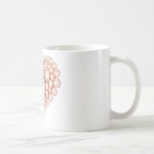Peach Heart Gems Coffee Mug