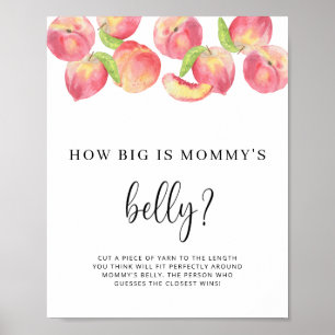 PEACH how big is mummy's belly game poster