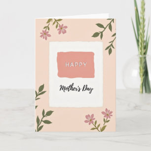Peach Hues Mothers Day Card