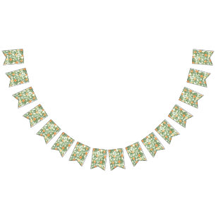 Peach Ivory Wedding Vintage Rose Bunting