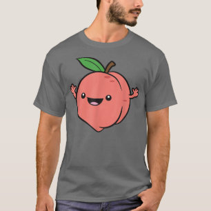 Peach Kawaii Cute Peach Fruit Love Peaches  T-Shirt