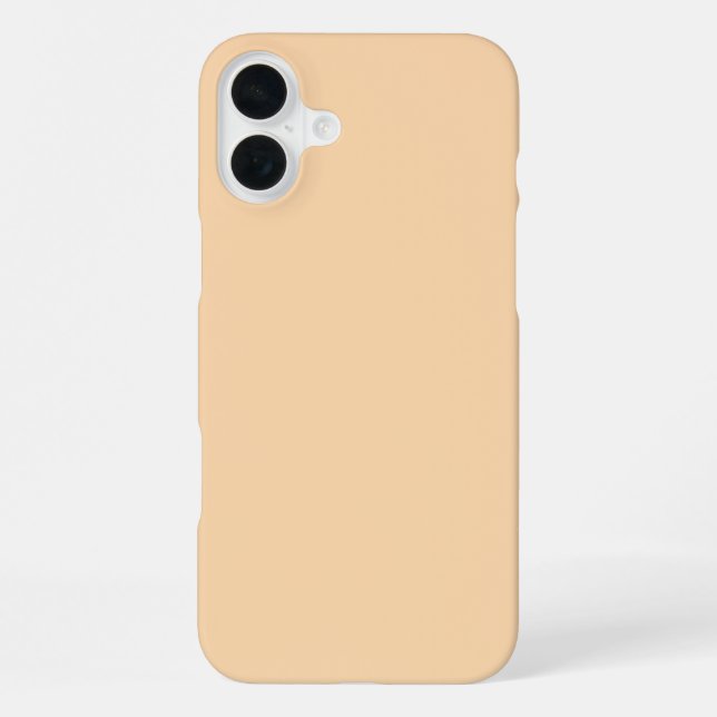 Peach Light Orange Pastel Solid Custom Colour Gift iPhone Case (Back)