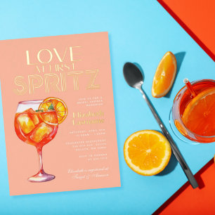 Peach Love at First Spritz Bridal Shower