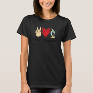 Peach Love Lab Week 2022 Laboratory Tech Technolog T-Shirt