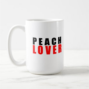 Peach lover coffee mug