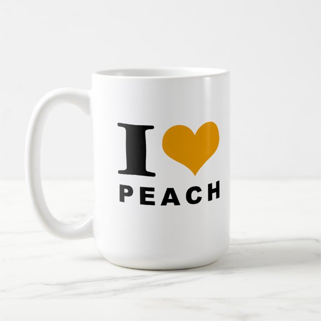 Peach lover coffee mug (Left)