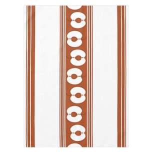 Peach Luxury Jacquard Stripes Tablecloth