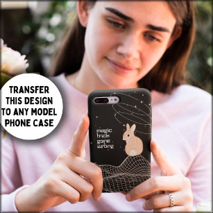 Peach Magic Trick Bunny Lost in Space Case-Mate iPhone Case