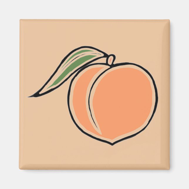 Peach Magnet (Front)