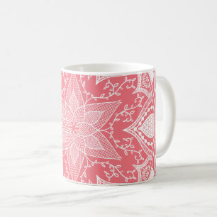 Peach Mandala Coffee Mug