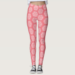 Peach Mandala Leggings