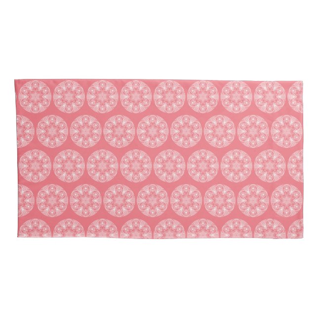 Peach Mandala Pillowcase (Back-Right)