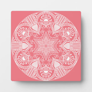 Peach Mandala Plaque