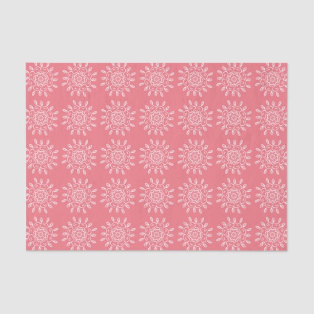 Peach Mandala Tissue Paper (Front)