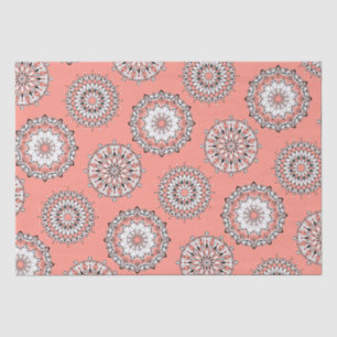 Peach Mandalas Tissue Paper