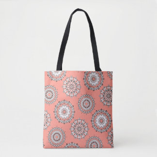 Peach Mandalas Tote