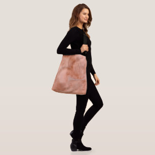 Peach Marble Abstract Crossbody Bag