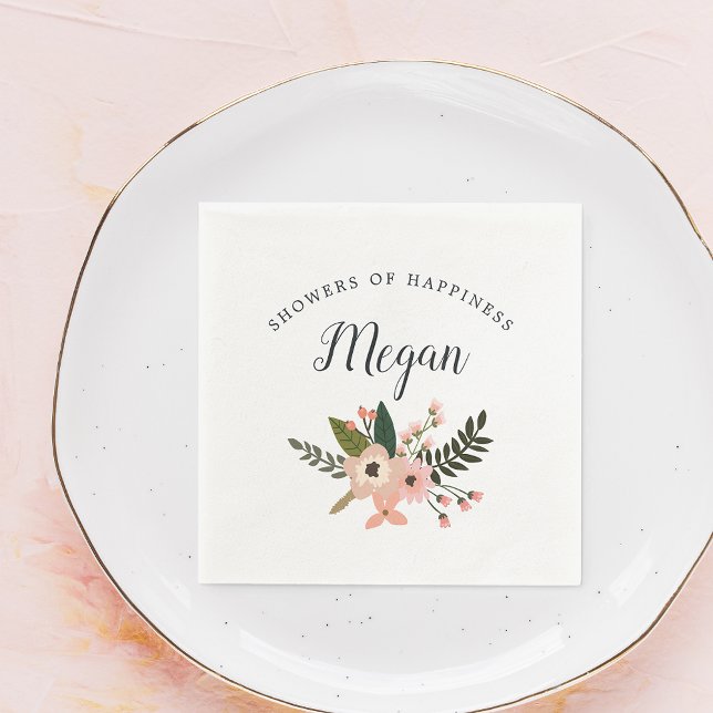 Peach Meadow Baby or Bridal Shower Napkin (Creator Uploaded)
