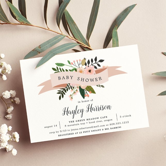 Peach Meadow | Baby Shower Invitation (Creator Uploaded)