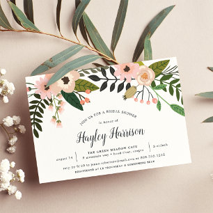 Peach Meadow   Bridal Shower Invitation
