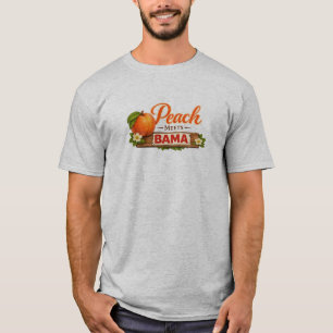 Peach Meets Bama T-Shirt Southern Love Story Tee