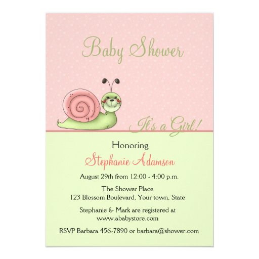 Peach And Mint Baby Shower Invitations 9