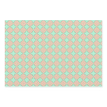 Peach & Mint Pastels Wrapping Paper Flat Sheet Set