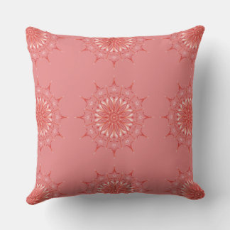 peach mod mandala cushion