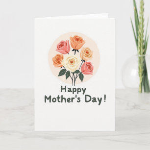 Peach Mothers Day Card