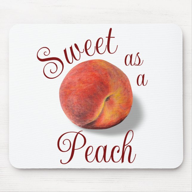 Peach Mouse Pad (Front)